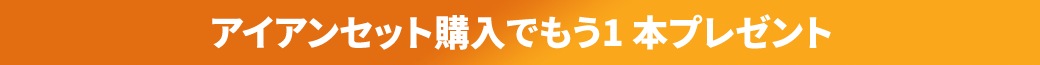 アイアンセット購入でもう1 本プレゼント