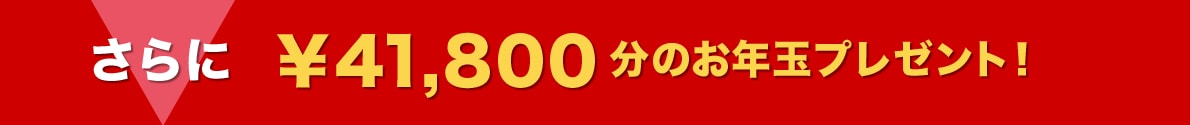 さらに￥41,800分のお年玉プレゼント！