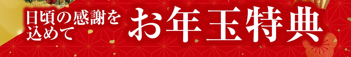 日頃の感謝を込めてお年玉特典