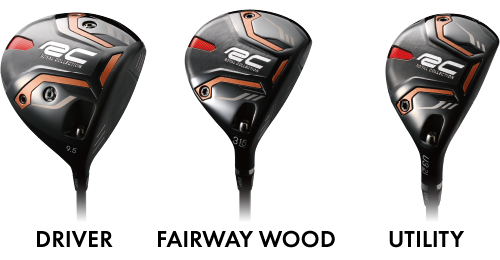 DRIVER、FAIRWAY WOOD、UTILITY