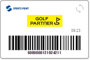 ゴルフパートナーのポイントカード