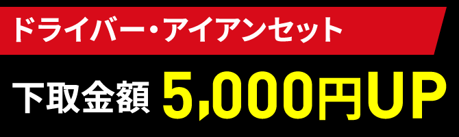 �h���C�o�[�A�C�A���Z�b�g�@������z5,000�~UP