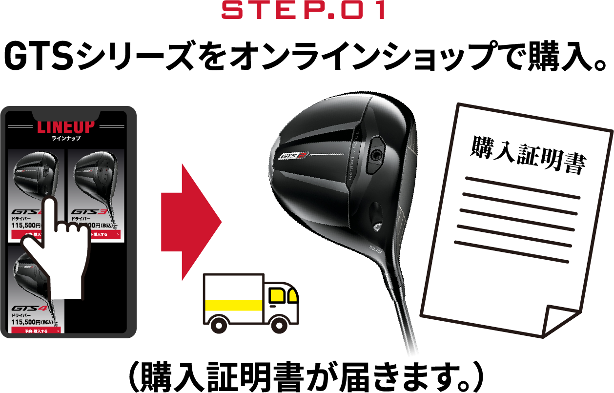 GTS�V���[�Y���I�����C���V���b�v�ōw���B
