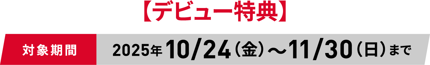 l^łyfr[TzΏۊ2025N10/24ij〜11/30ij܂